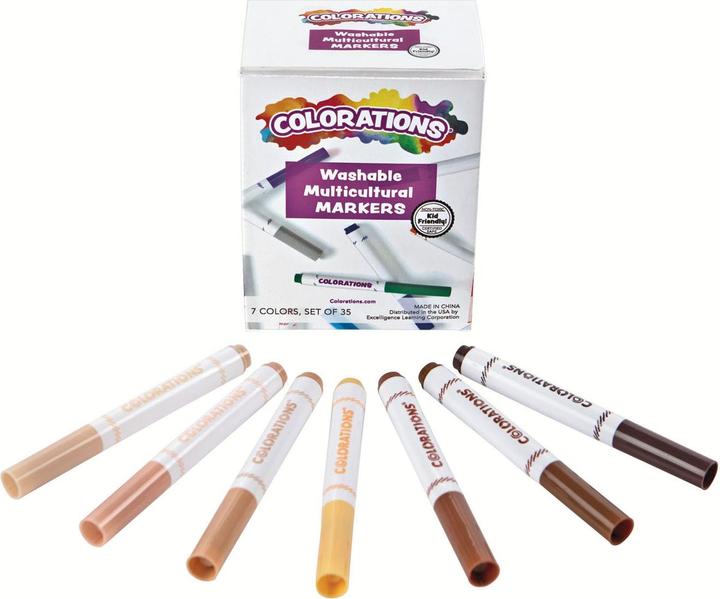 Produktbild Colorations Colorationen - Chubby Filzstifte Hauttöne, 35 Stk. (Mehrfarbig, 35 x)
