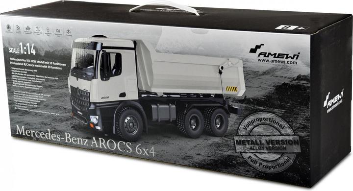 Immagine prodotto Amewi Mercedes PRO Metallo Elettrico Spazzolato 4WD 1:18 RTR bianco (RTR pronto all'uso)