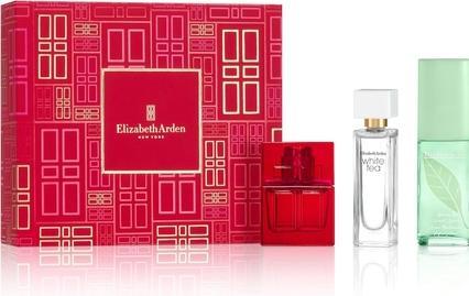 Actual product image Elizabeth Arden Prestige Fragrance Coffret 3-Piece Gift Set Red Door Green Tea White Tea Luxury Frag