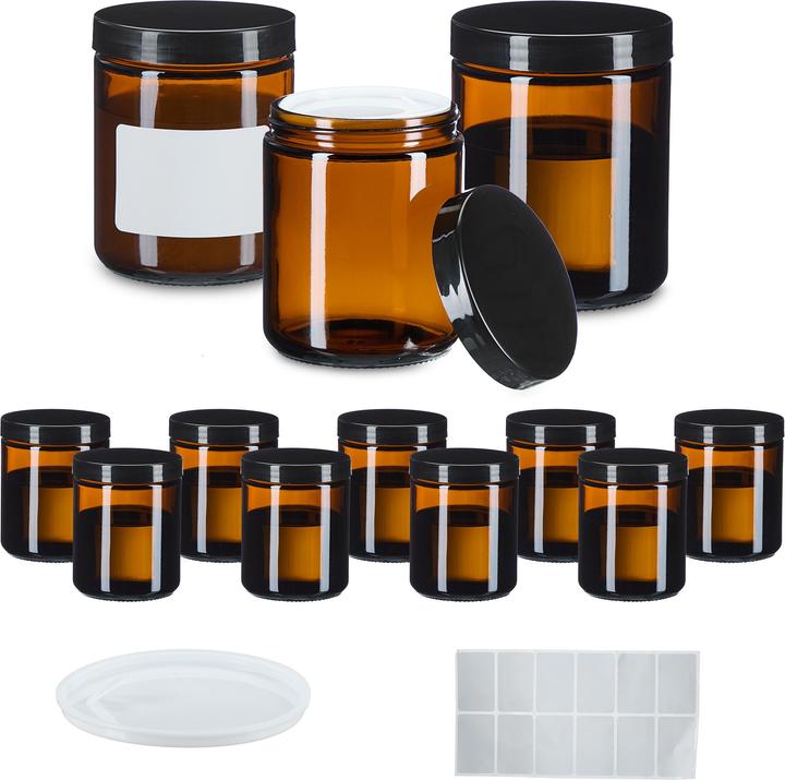 Actual product image Relaxdays 12x cream jar