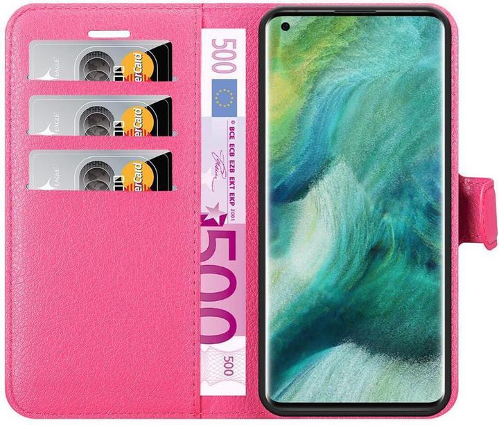 Actual product image Cadorabo Book with stand function cover (Oppo Find X2 Pro)