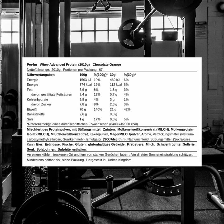 Actual product image Per4m Whey Advanced Protein (Chocolate Orange, 1 pcs., 2010 g)