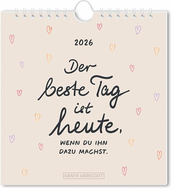Produktbild Postkartenkalender 2026 Der beste Tag (16 x 17 cm, Deutsch)