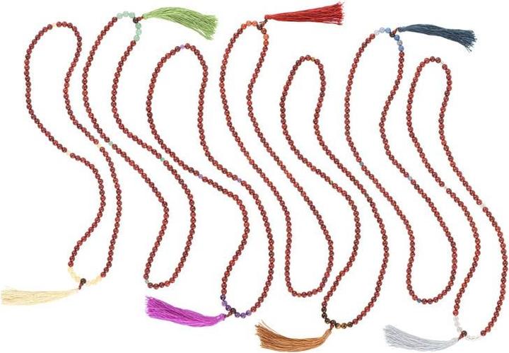 Actual product image Something Different Mallah Necklace (Pack of 7) (100% synthetic material)