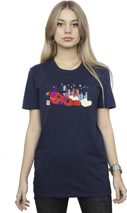 Immagine prodotto Disney Big Hero 6 Baymax Hiro Bridge Maglietta Ampia Donna (M)