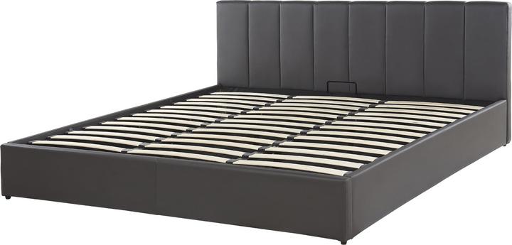 Immagine prodotto Beliani Letto in similpelle grigio con rete pieghevole 180 x 200 cm DREUX (180 x 200 cm)