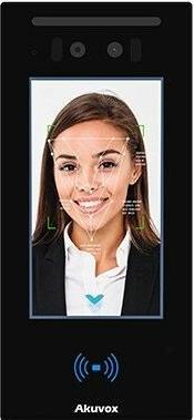 Image du produit Akuvox Vidéo TFE E16C Kit On-Wall, reconnaissance faciale, accès mobile, mesure de la température, masque