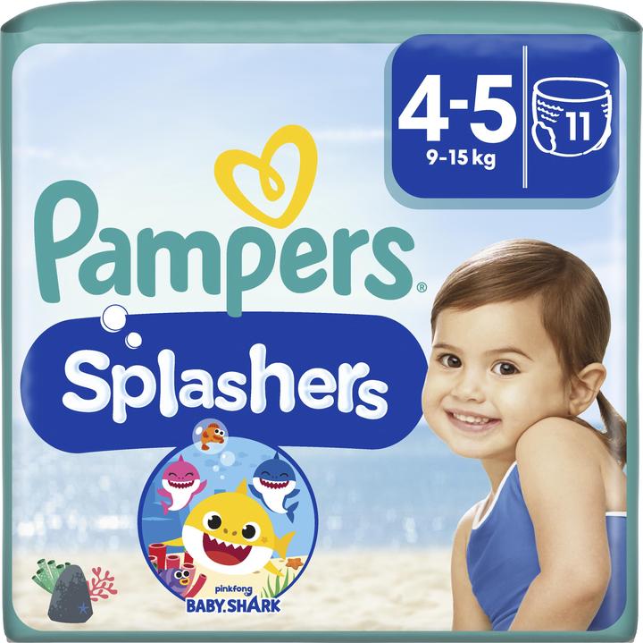 Pampers Splashers (Gr. 4, Gr. 5, Tragepack, 11 Stück)