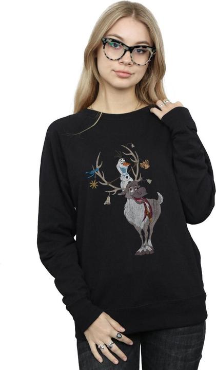 Immagine prodotto Disney Frozen Sven And Olaf Christmas Ornaments Felpa Donna (XXL)