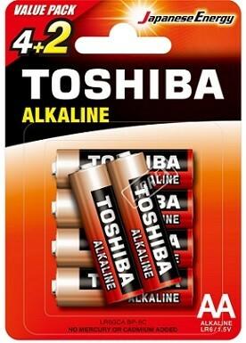Immagine prodotto Toshiba Pile ROSSE ALKALINE LR6GCA BP-6C LR6 PROMOPACK 4+2