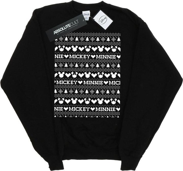 Immagine prodotto Disney Mickey And Minnie Christmas Fair Isle Felpa Ragazze (140, 146)