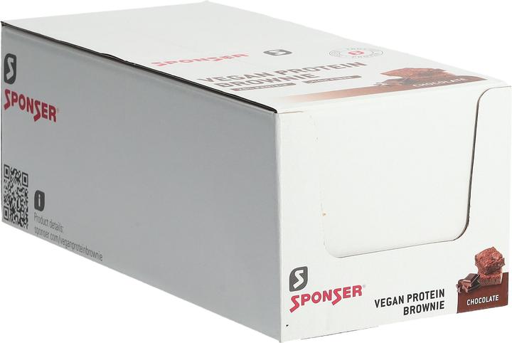 Produktbild Sponser Vegan Protein Brownie (Schoko, Chocolate, Schokolade, 12 Stk., 600 g)