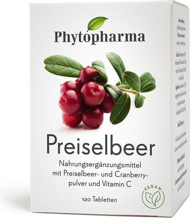 Immagine prodotto Phytopharma mirtillo rosso (120 Pezzo/i, Pillole, 70 g)