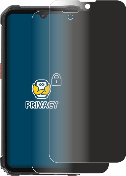 Productafbeelding BROTECT Anti-spionnetje privacyfolie Beschermfolie tegen blauw licht (2 Stuk, Blackview BV5300 Pro)