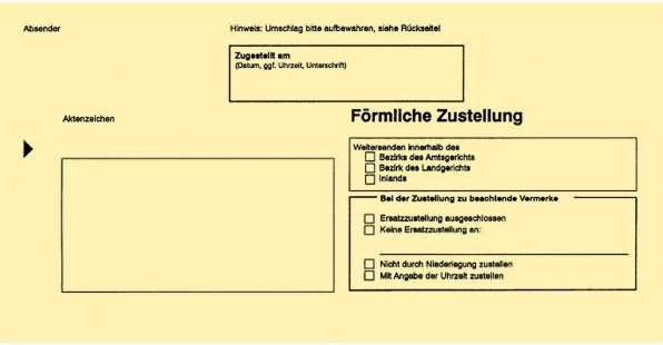 Rnk Verlag Zustellungsumschlag, DIN lang, ohne Fenster, gelb (DL, 100 x)