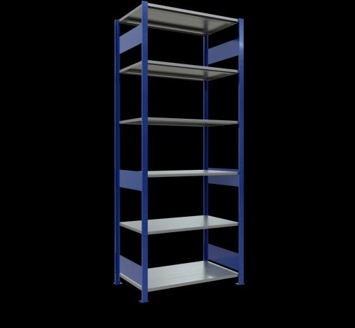 Système d'emboîtement pour rayonnage de base MULTIplus85 avec traverse de longueur