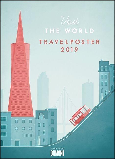 Produktbild Travelposter 2019 Reiseplakate-Kalender von Wand-Kalender Poster-Format 49,5 x 68,5 cm (Kein Einband, Deutsch)
