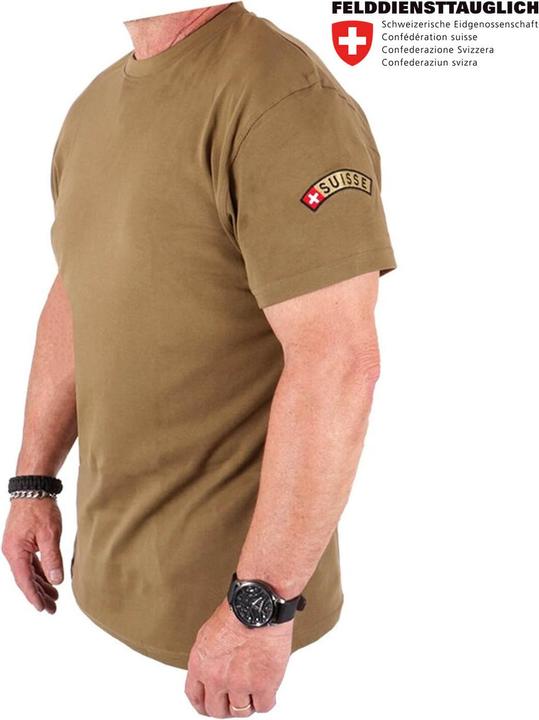 Army Shop Schweizer Militär T-Shirt mit Emblem