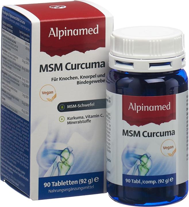 Produktbild Alpinamed MSM Curcuma (90 Stück, Tabletten, 128 g)