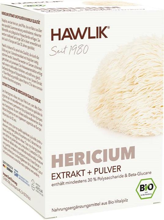 Actual product image Hawlik Hericium extract + powder capsule (120 Piece, Capsules, 112 g)