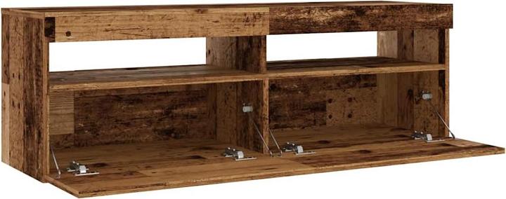 Immagine prodotto VidaXL TV Schrank Lowboard Fernsehschrank Fernsehtisch mit LED Altholz-Optik (120 x 35 x 40 cm)