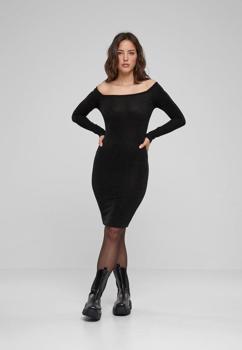 Immagine prodotto Urban Classics Vestito donna off shoulder a maniche lunghe con glitter - 126795 (M)