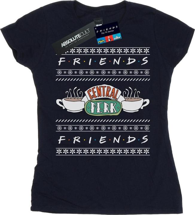Actual product image Friends Womens/Ladies Fair Isle Central Perk Cotton T-Shirt (M)