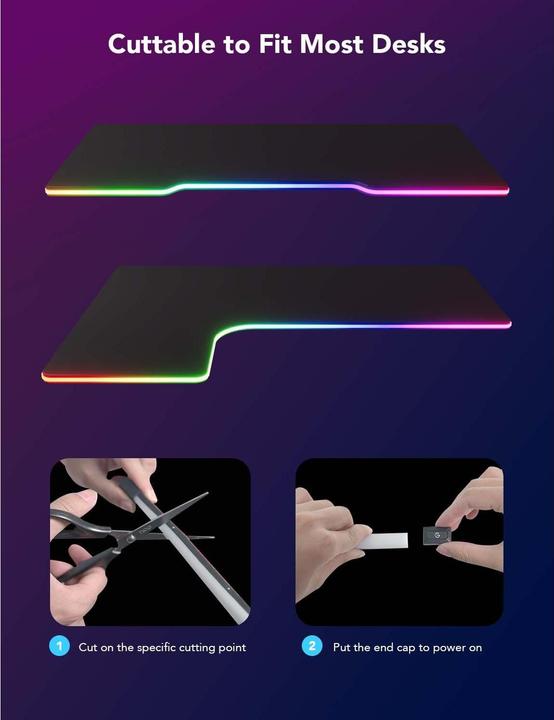 Actual product image Govee LED Stripe Neon Gaming Table (RGBIC, 300 cm, Indoor)