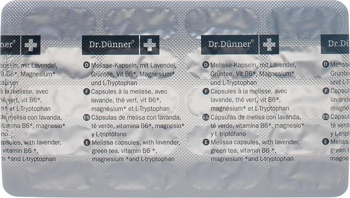Nährwerte und Zutaten Dr. Dünner EssenzaVita Melisse (20 Stück, Kapseln, 40 g)