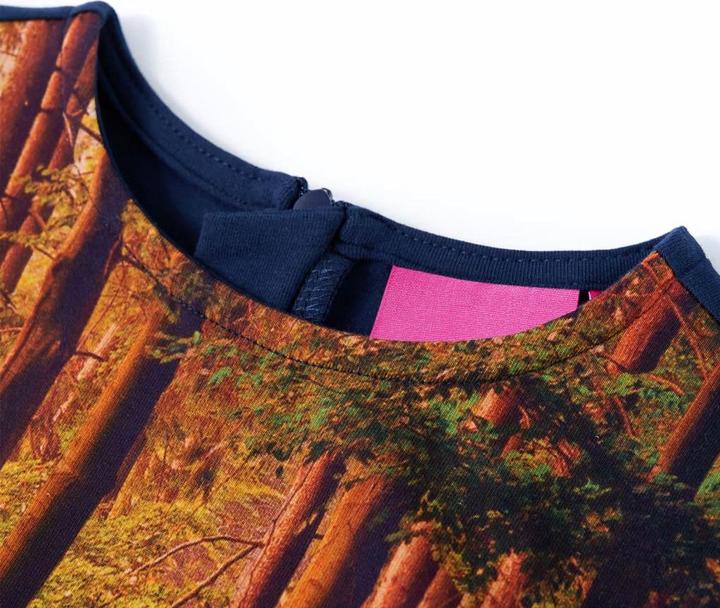 Immagine prodotto VidaXL Abito da bambino con maniche lunghe blu navy 140,Materiale del (140)