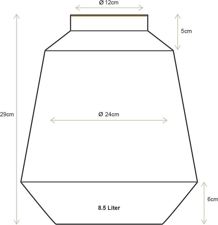 Immagine prodotto PIP Studio Vaso in metallo Stripes bianco-oro 24x29cm (1 x, 24 x 29 cm)