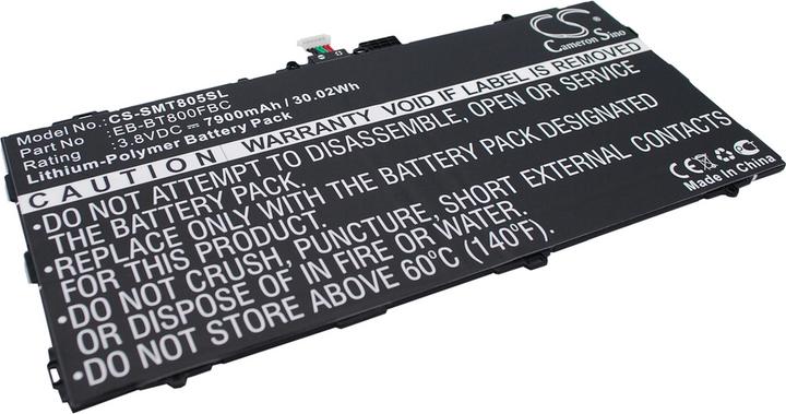 Immagine prodotto NoName Batteria per Samsung Galaxy Tab S 10.5, 7900mAh, 3.8V (1 pz., Specifico del dispositivo)