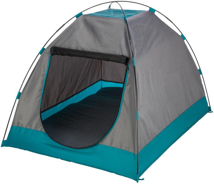 Actual product image Trixie Tent for Dogs, 110 × 75 × 80 cm, Dark Grey/Petrol (Dog, Foldable)