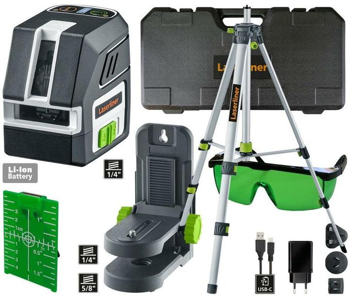 Actual product image Laserliner PocketCross-Laser 2G Set 150cm cross line laser self-levelling