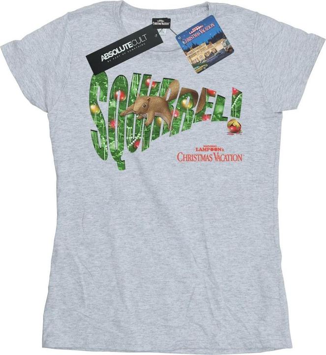 Actual product image National Lampoon´s Vacation Womens/Ladies Squirrel Tree Cotton T-Shirt (XXL)