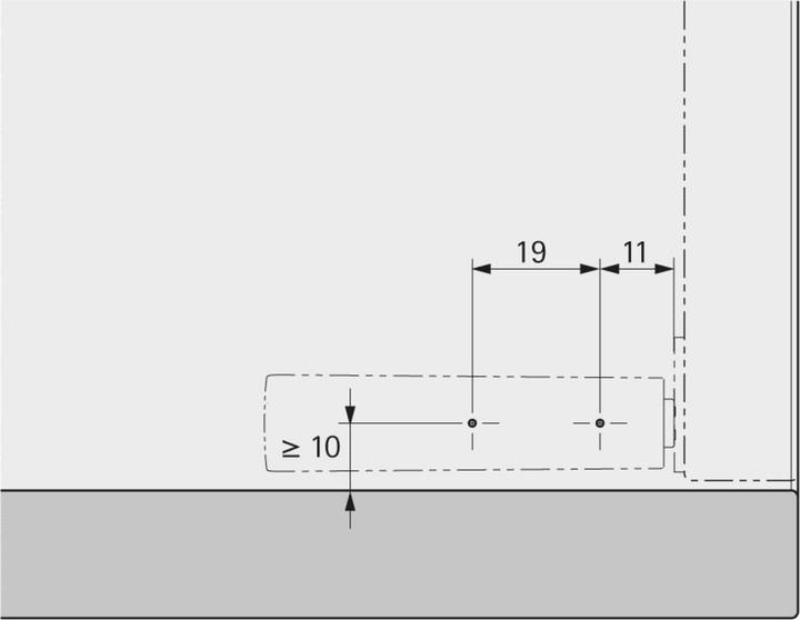 Actual product image Hettich Push-to-open magnet for screwing on