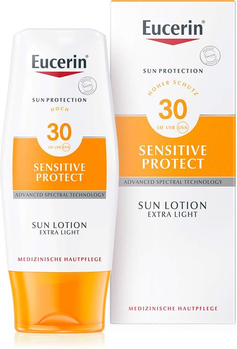Image du produit Eucerin SUN Sensitive Protect (Lotion solaire, SPF 30, 150 ml, 196 g)