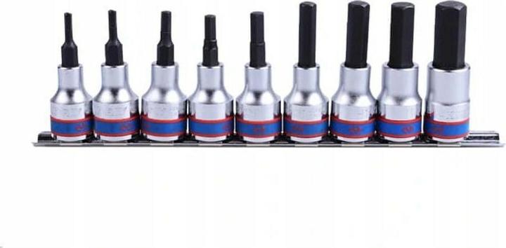 Produktbild King Tony – 9pc 1/2 Hex Bit Socket Set 80 mm