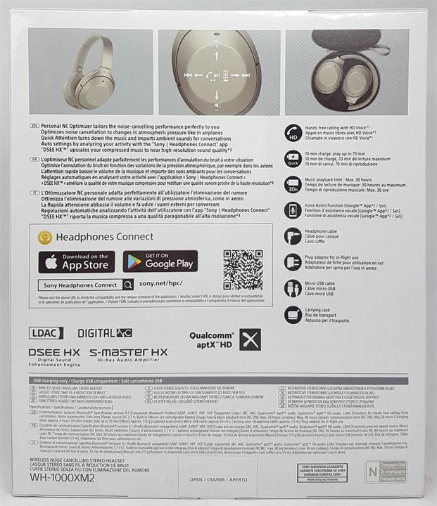 Immagine prodotto Sony Wh-1000xm2 (ANC, 30 h, Cablato)