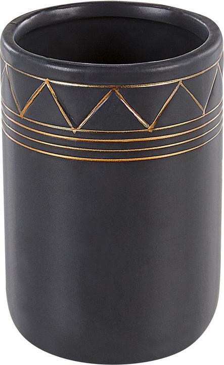 Produktbild Beliani Badezimmer Set 5-teilig Keramik schwarz / gold LANCO