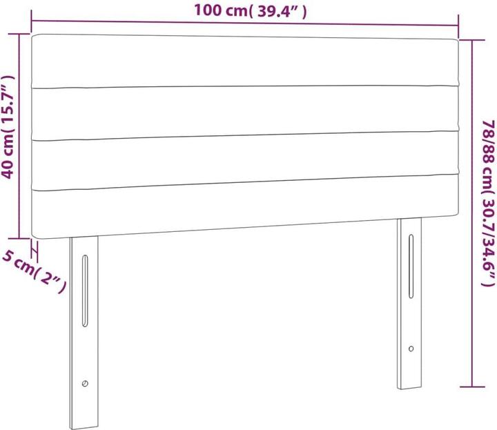 Produktbild VidaXL Daria (100 x 5 x 88 cm)