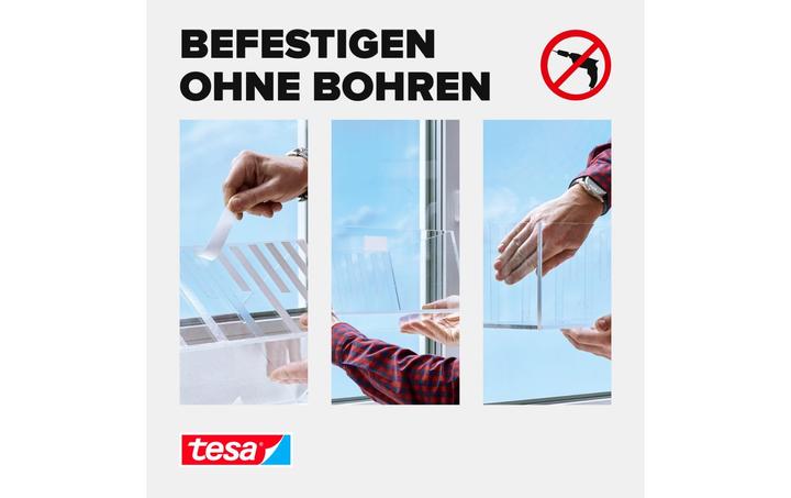 Actual product image tesa Powerbond TRANSPARENT double-sided mounting tape (19 mm)