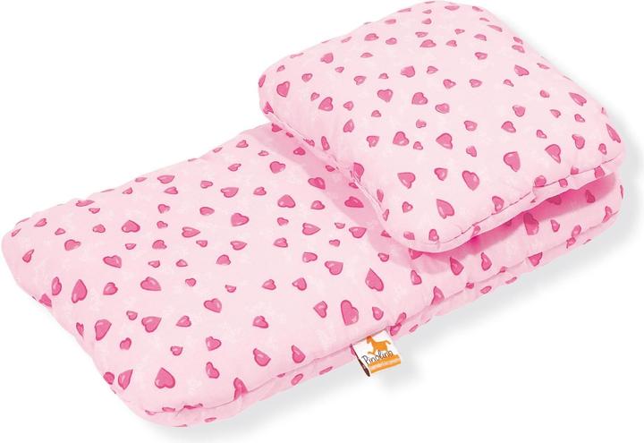 Actual product image Pinolino Bedding for doll carriage hearts