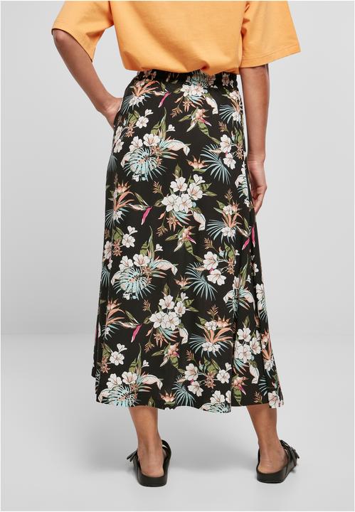 Actual product image Urban Classics Ladies Viscose Midi Skirt (S)