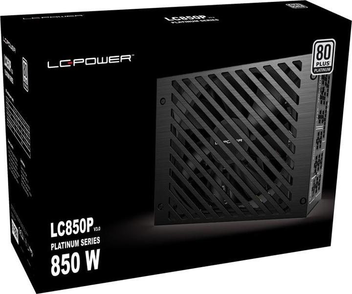 Actual product image LC-Power LC850P V3.0 Platinum PCIe 5.0 Modular 850W 80+ plat retail (850 W)