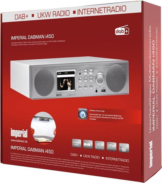 Image du produit Imperial Dabman i450 (Webradio, DAB+ DAB, VHF, FM, Bluetooth, WiFi)