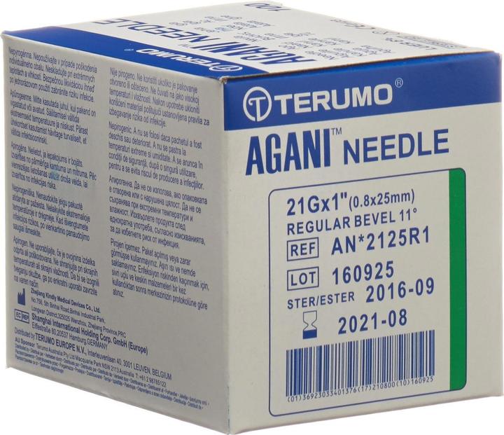 Produktbild Terumo Aga Einmalk 21g 0.8x25mm grue 100