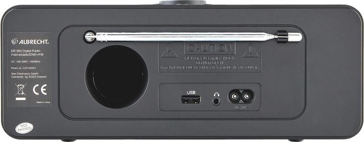 Productafbeelding Albrecht DR 884 (DAB+, Internet radio, GPS, Bluetooth)