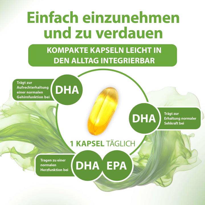 Produktbild Vitaschnell Omega 3 Algenöl Kapseln (60 Stück, Kapseln, 53 g)