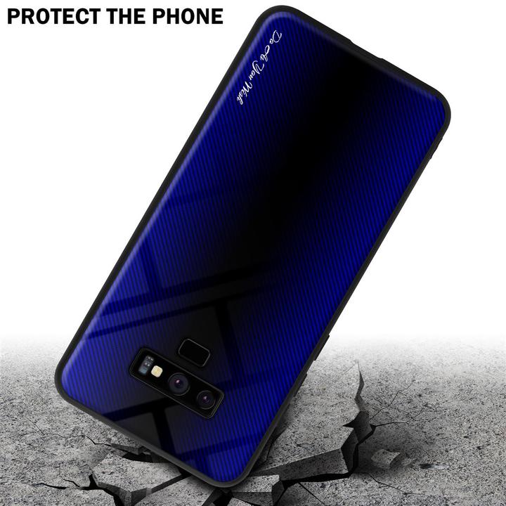Produktbild Cadorabo TPU Gestreiftes Glas Cover (Samsung Galaxy Note 9)